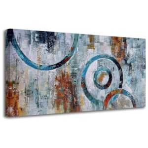 Quadro Decorativo Geometrico e Moderno 101 x ARJUN Azul