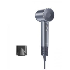 Secador de Cabelo Laifen Swift Motor Brushless de Alta Velocidade 200M com 110.000 RPM para Secagem Rápida Baixo Ruído com Bocal Magnético Prata Fo