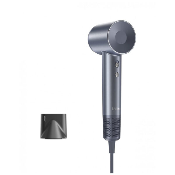 Secador de Cabelo Laifen Swift, Motor Brushless de Alta Velocidade 200M com 110.000 RPM para Secagem Rápida, Baixo Ruído, com Bocal Magnético Prata Fo
