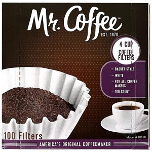 Conjunto de 100 Filtros de Café para 4 xícaras Aproveite o sabor autêntico do seu café caracteres 76 Mr. Coffee