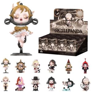Blind Box Caixa Surpresa Conjunto de 12 Miniaturas SKULLPANDA da POP MART em Caixa Surpresa Brinquedos Colecionáveis de Ação Série Imagem