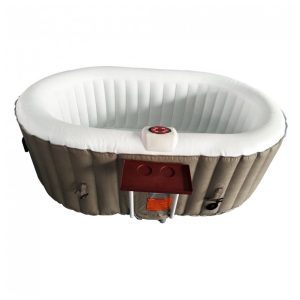 Spa Inflável Hidromassagem para 2 Pessoas com Jato de Alta Potência 548 Litros ALEKO Marrom