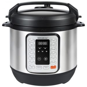 Panela de Pressão Elétrica KINGBULL 12 em 1 Multiuso Instantânea com Revestimento Antiaderente Cozimento Lento Panela de Arroz Vaporizador