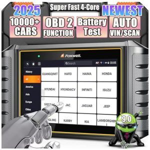 Scanner Automotivo OBD2 FOXWELL NT706 Diagnóstico Avançado Motor/ABS/SRS/Transmissão Wi-Fi Android 9.0 Tela 55” Teste de Bateria