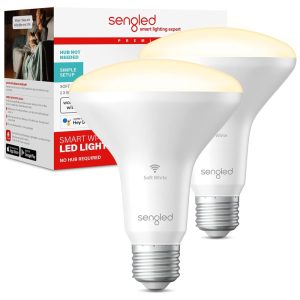 Lâmpada LED Colorida Inteligente Wi Fi Controle de Voz 2700K 65W 2 Un SENGLED W12 N11 Branco