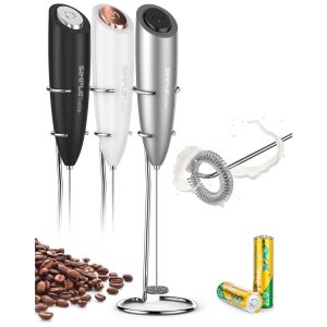 Mixer Espumador de Leite á Bateria Aço Inoxidável SIMPLETASTE 706 0001 Cinza