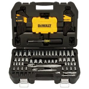Kit de Ferramentas com Maleta de zenamento 108 Peças DEWALT DWMT73801 Amarelo