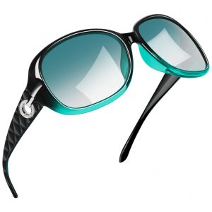 Óculos de Sol Feminino com Proteção UV Joopin A16 Verde Gradiente