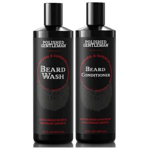 Shampoo e Condicionador Para Crescimento Rápido de Pelos e Barba Limpeza Orgânica do Rosto