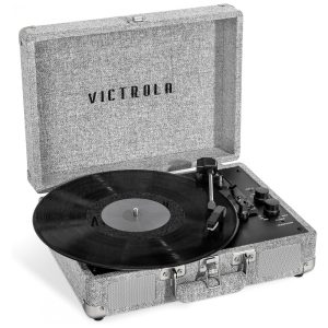 Toca-discos Portátil Victrola Journey Signature 3313 45 78 RPM com Maleta de Vinil Conectividade Bluetooth Alto-falantes Integrados Saída Estéreo