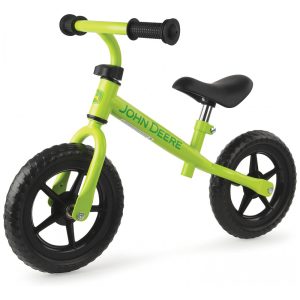 Bicicleta sem Pedal com Guidão e Assento Ajustáveis para Crianças de 2 a 5 Anos John Deere Verde