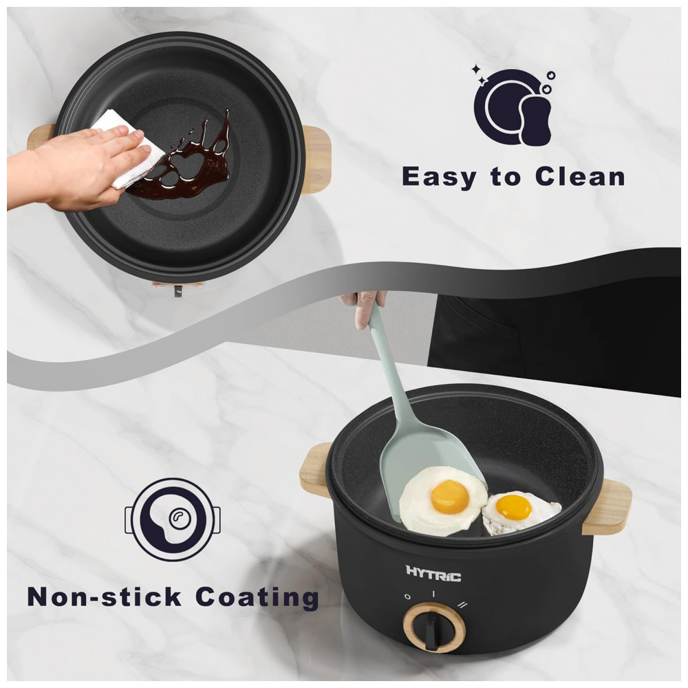 HYTRIC Hot Pot Elétrico Portátil 25L com Revestimento Antiadere Multifuncional para Cozinhas Modernas - Imagem 7