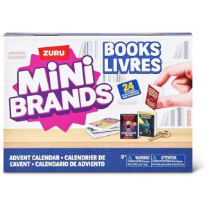 Calendário do Advento Mini Brands Books da ZURU Brinquedos Colecionáveis para Meninas Meninos e Colecionadores