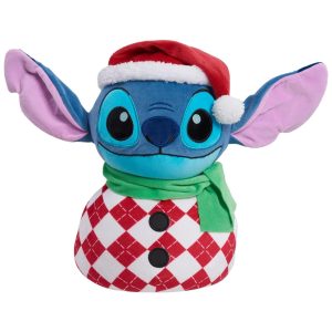 Pelúcia Stitch 30 cm de Altura Tema Boneco de Neve com Tecido Super Macio para Crianças Acima de 3 Anos Just Play