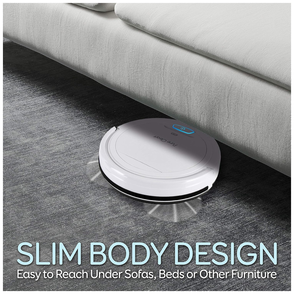 Aspirador de Pó Robô 1200Pa Capacidade 200 mL Recarregável PURE CLEAN PUCRC25 Branco - Imagem 8