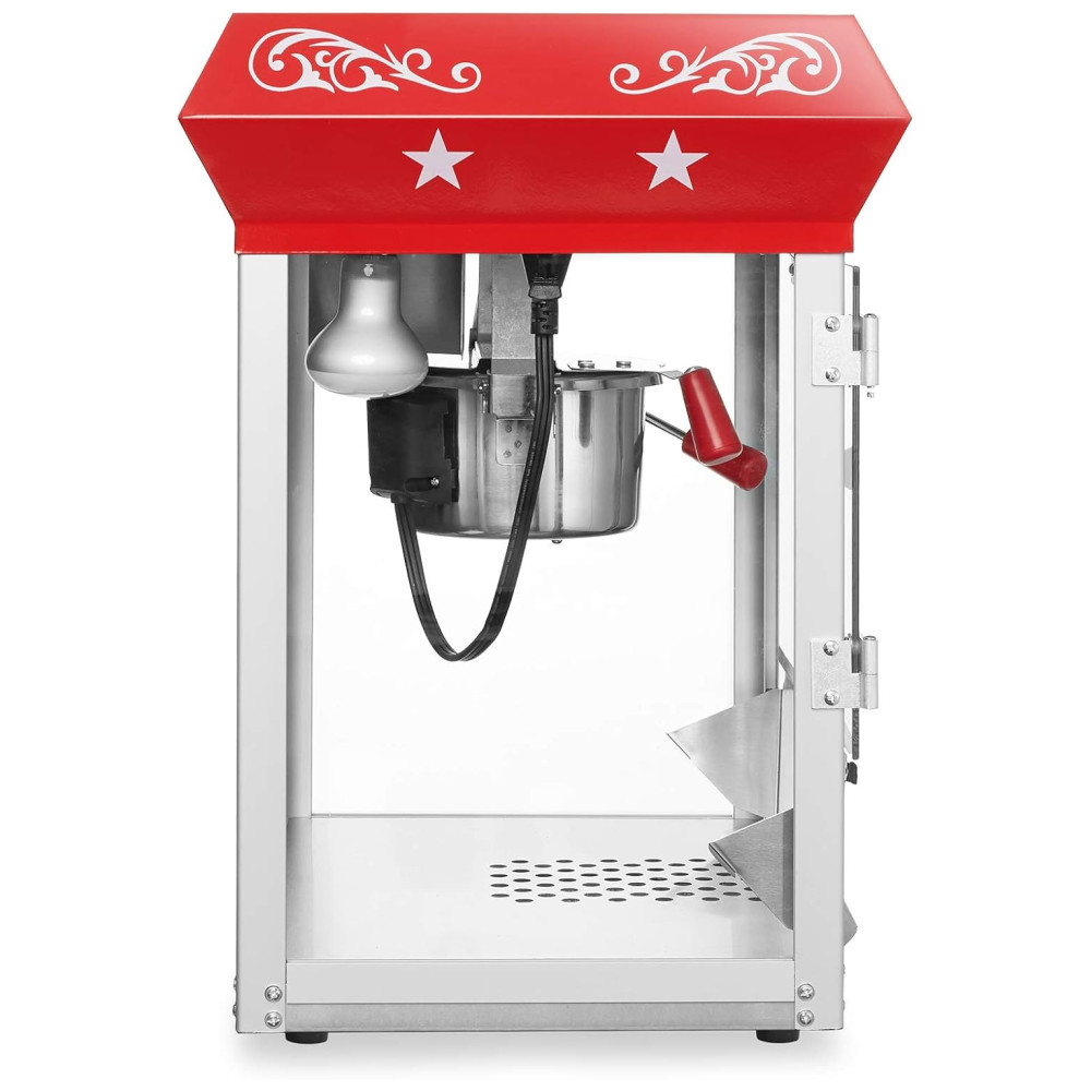 Máquina de Pipoca Olde Midway Bar Style Vermelha. Faz Pipoca Deliciosa em Minutos Compacta e Eficiente Ideal para Qualquer Ocasião. - Imagem 4