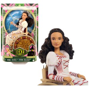 Boneca Wicked Nessarose com Acessórios Cabelo Cacheado e Visual de Baile Mattel