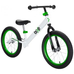 Bicicleta sem Pedal para Crianças de 4 a 9 Anos Bixe Branca e Verde