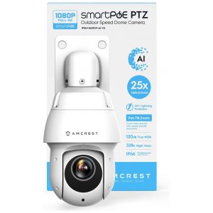 Câmera de Segurança Amcrest 2MP com 25x de Zoom Motorizado e Visão Noturna