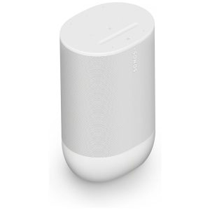 Sonos Move Caixa de Som Portátil Wireless com Bluetooth Som Estéreo IP56 Alexa Google Assistant Bateria Longa Duração – Branco Fosco