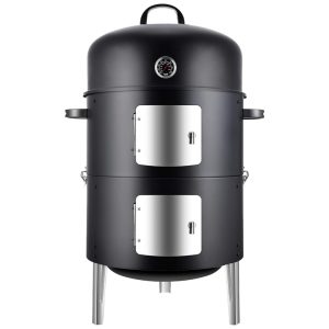 Churrasqueira a Carvão Portátil e Compacto serve até 6 Pessoas REALCOOK Preto