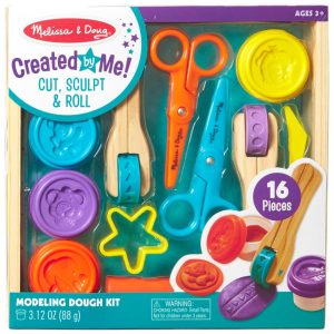 Kit Massa de Modelagem com 8 Ferramentas e 4 Cores de Massa para Crianças Acima de 3 Anos Melissa & Doug