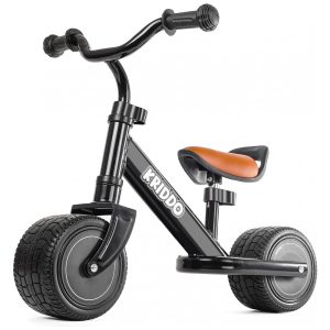 Bicicleta sem Pedal para Crianças de 1 a 3 Anos KRIDDO Preta