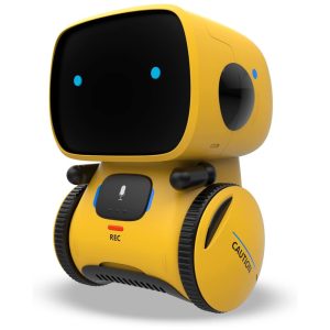 Robô Interativo KaeKid para Crianças - Com Sensor de Toque Controle por Voz e Reconhecimento de Fala Cantando Dançando e Repetindo