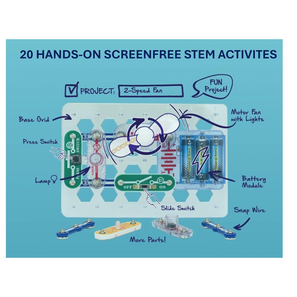 Snap Circuits Beginner – Kit Educacional de Eletrônica para Crianças de 5 a 9 Anos - Imagem 6