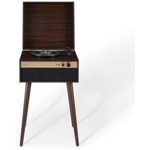 Vitrola Toca-Discos Jasper 3 Velocidades Bluetooth com Alto-Falantes Integrados e Pés Destacáveis CR6236A-WA CrosleyMadeira