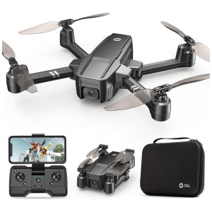 HS440 Drone Drobrável com Câmera HD WiFi Controle de Voz e Sensor de Gravidade HOLY STONE Preto