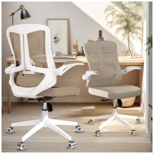 Cadeira de Escritório Ergonômica em Malha Confortável com Rodas Silenciosas balmstar Bege