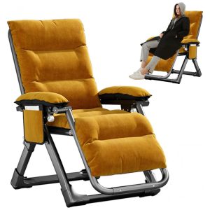 Cadeira Reclinável Ajustável Gravidade Zero com Almofada Removível Plerile Verde