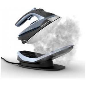 Ferro a Vapor sem Fio Rowenta Freemove 1600 Watts Base de Aço Inoxidável Aquecimento Rápido Steamer Portátil para Roupas Recarregável para Passar