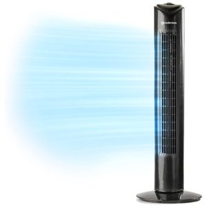 Ventilador de Torre Portátil Oscilante 3 Velocidades Oscilação 90 Graus Alça de Transporte Integrada CZ12386 Comfort Zone