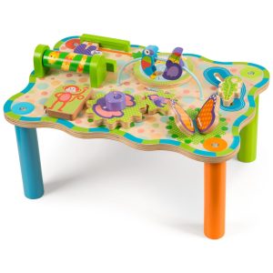 Mesa de Atividades Infantil Tema Selva com 8 Atividades Práticas Diferentes para Ajudar a Desenvolver Habilidades Importantes Melissa & Doug