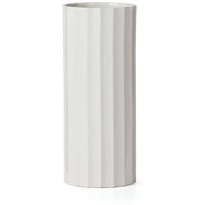 Vaso Cilíndrico Lenox French Perle Scallop 1 Unidade Branco