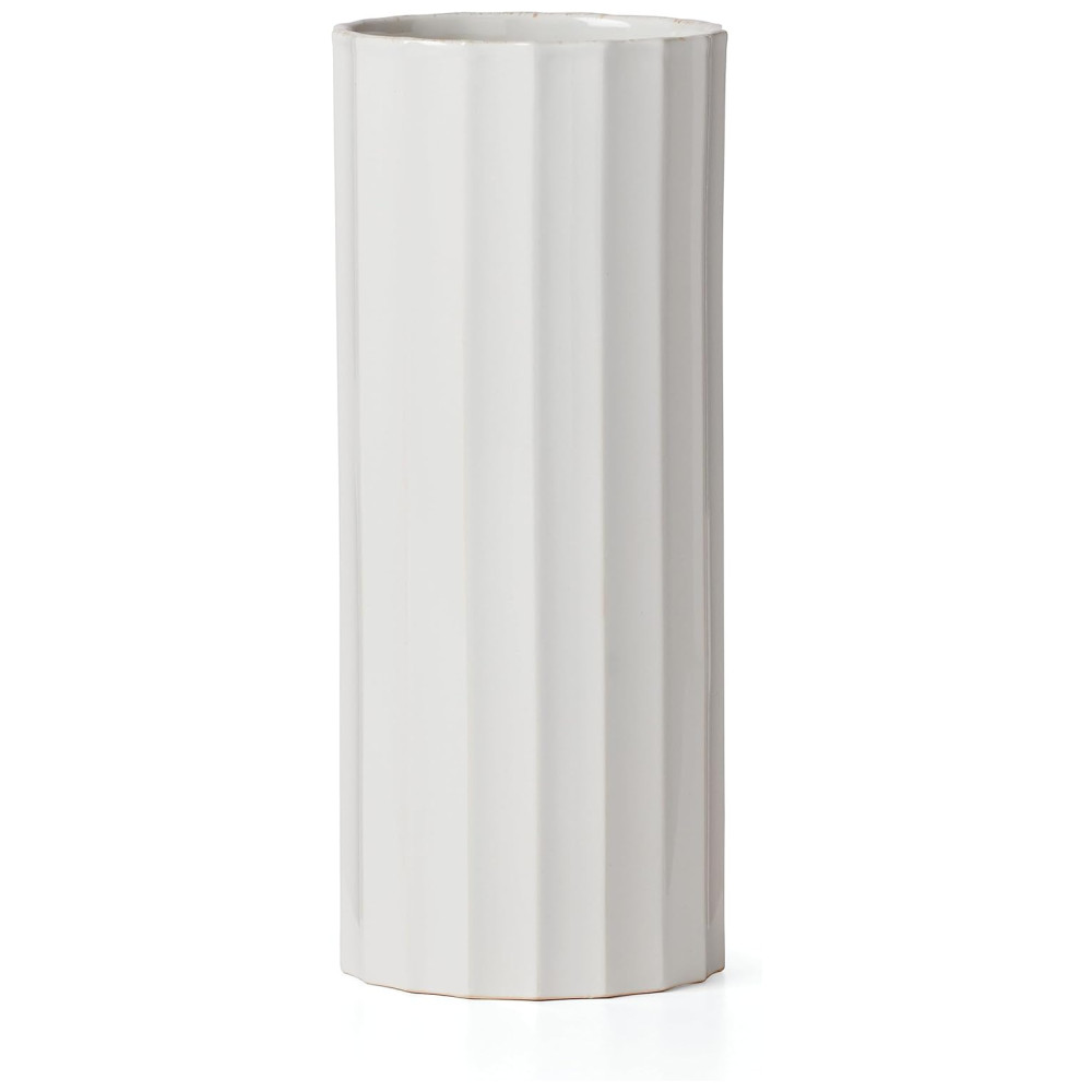 Vaso Cilíndrico Lenox French Perle Scallop 1 Unidade Branco