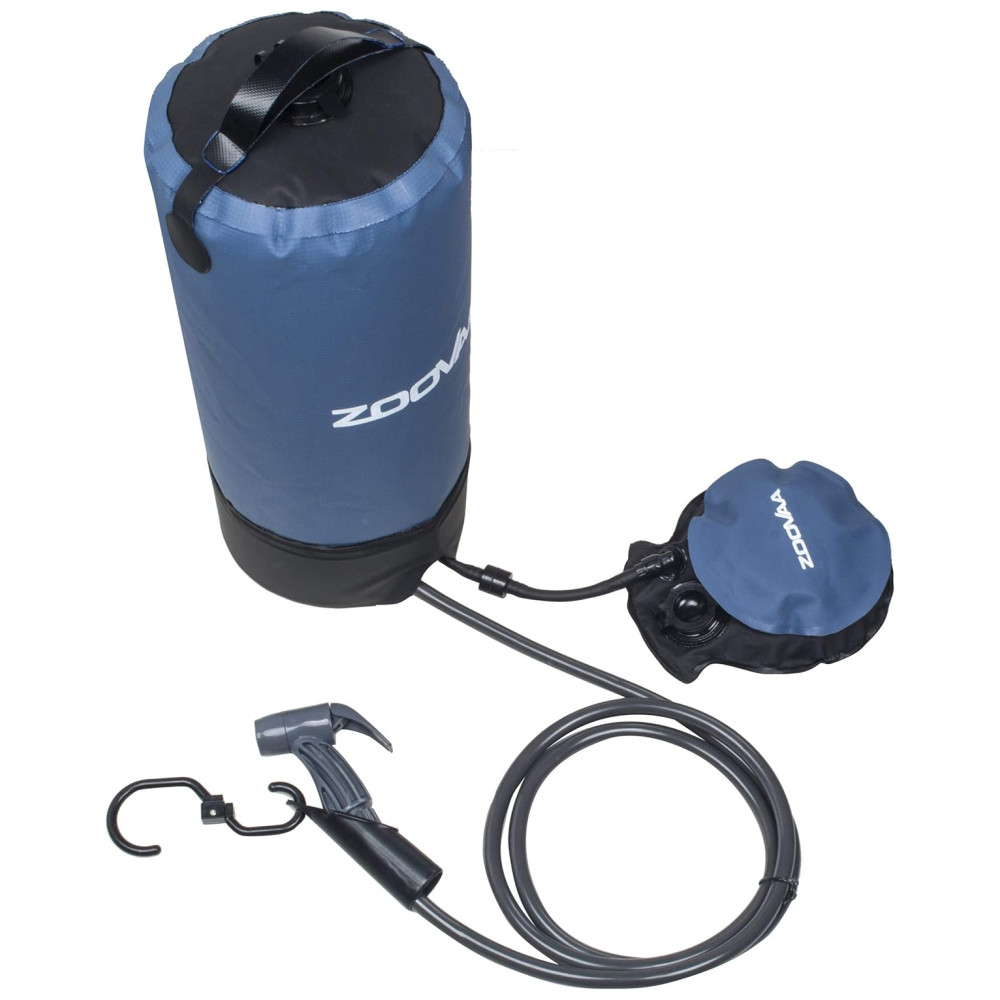 Chuveiro Portátil 11L com Bomba a Pressão e Mangueira para Acampamento ZOOVAA Azul - Imagem 6