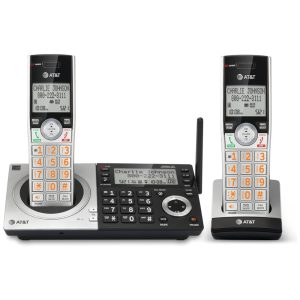 Telefone sem Fio DECT 6.0 Expansível com 2 telefones ATT CL83207 Preto
