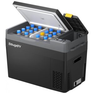Cooler Elétrico Automotivo Portátil 30 Litros com Compressor BougeRV CRPRO30 Preto