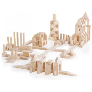 Blocos Unitários Guidecraft Set E Natural Madeira Durável 218 Peças Aprendizagem Inicial STEM G2151