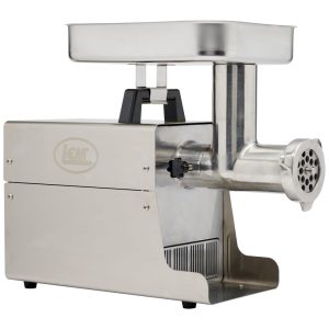 Moedor de Carne Elétrico Profissional 3 Lâminas para Moagem Aço Inoxidável 550W 110v LEM Prateado