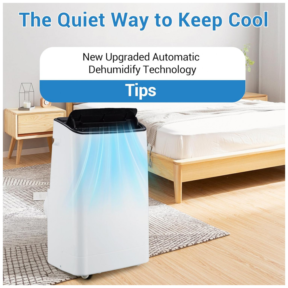 Ar-condicionado Portátil GarveeLife 14000 BTU com Controle Remoto, Unidade de Ar Condicionado 3 em 1, Atinge até 69,68 metros quadrados - Imagem 4