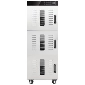 Desidratador de Alimentos Profissional com 36 Bandejas em Aço Inoxidável e Controle de temperatura 110V 2400W TECHTONGDA Prata