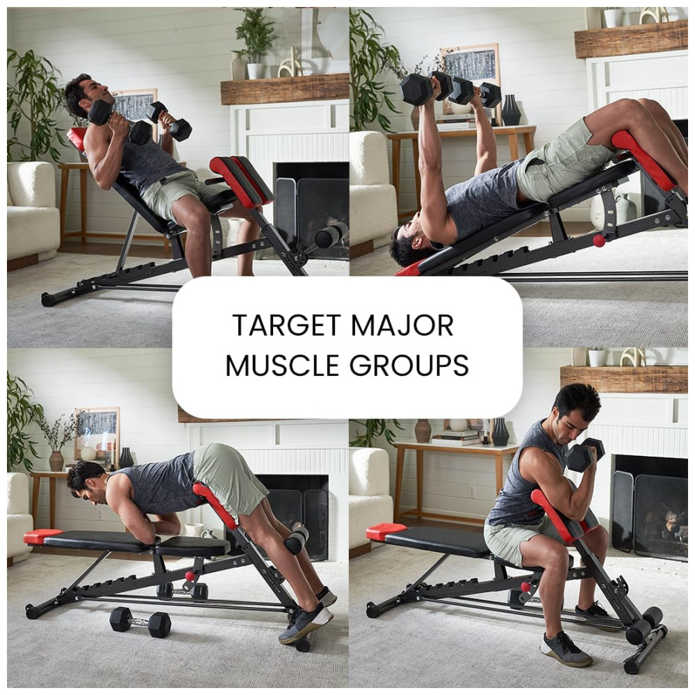 Banco Multiuso para Treino Corpo Inteiro em Casa FF FINER FORM Preto - Imagem 4