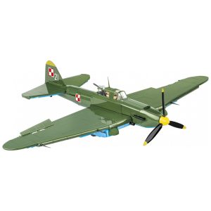 Kit de Construção Avião IL 2M3 do Museu do Exército Polonês com 627 Peças COBI Verde