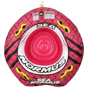 Boia Rebocável para 4 Pessoas Carga Máx 305 kg com Inflação e Desinflação Rápidas SEACHOICE 86904 Rosa e Preto