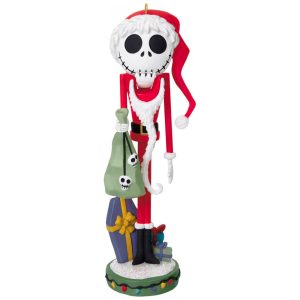 Enfeite Natalino Hallmark Keepsake 2025 Disney O Estranho Mundo de Jack Jack Skellington Papai Noel Nutcracker 44 x 133 x 38cm