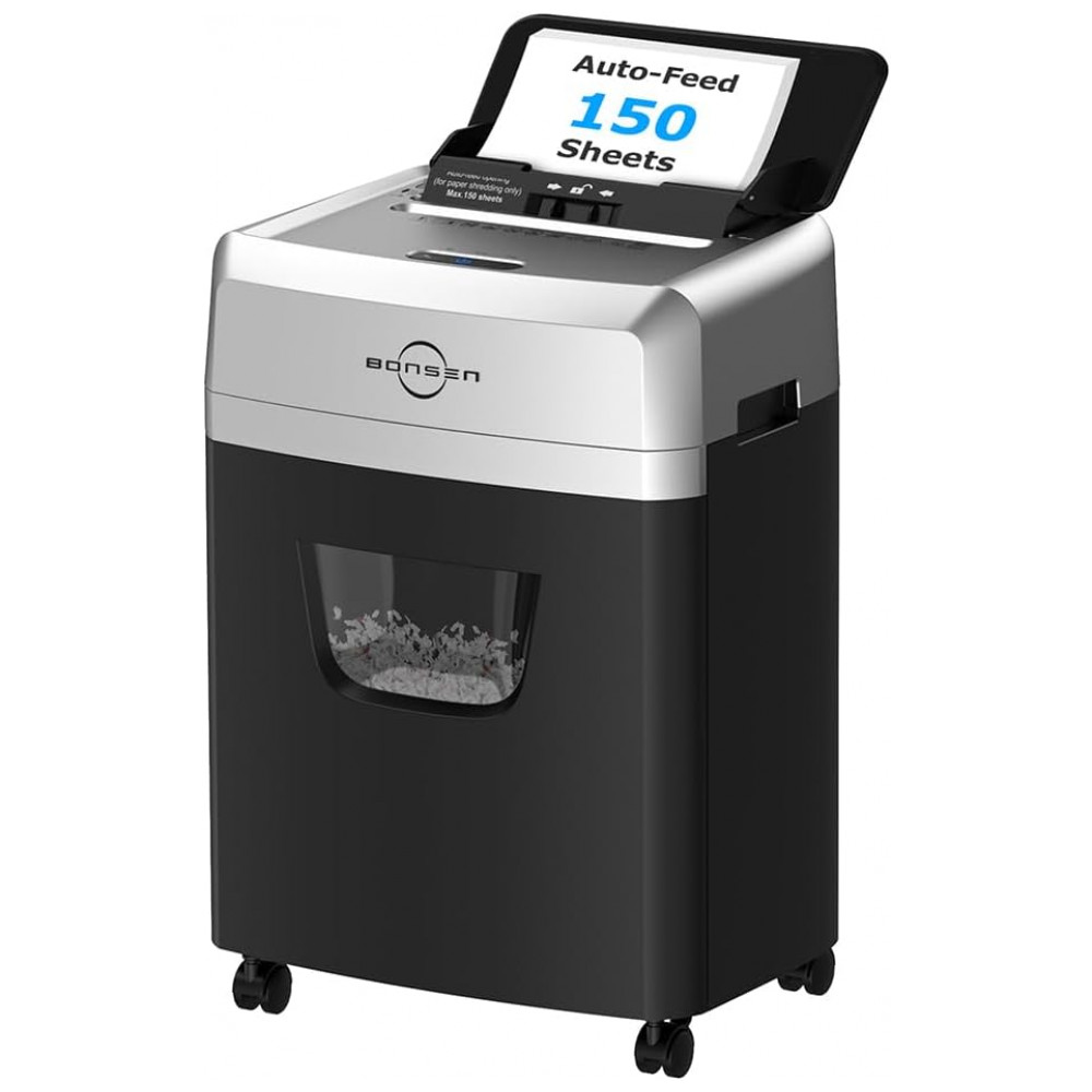 Trituradora de Papel Automática BONSEN 150 Folhas e 50 Folhas de Lubrificante - Imagem 2